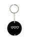 Double Sided Heart Printed Keychain