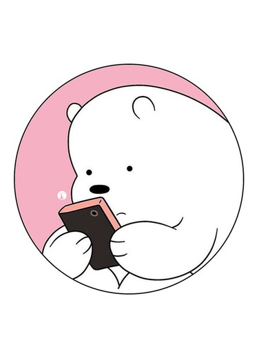 We Bare Bears Printed Fridge Magnet Multicolour