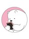 We Bare Bears Printed Fridge Magnet Multicolour