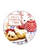 Fabulous Cream Teas Printed Fridge Magnet Red/Beige/White 5.5cm
