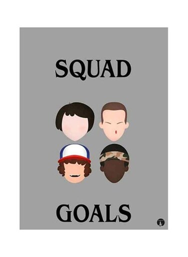 Stranger Things Metal Plate Poster Multicolour 15x20centimeter