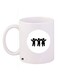 Cartoon Printed Coffee Mug White/Black 11ounce