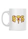 BTS Printed Mug White/Yellow/Red 350ml