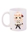 Anime Printed Coffee Mug White/Pink/Gold 11ounce