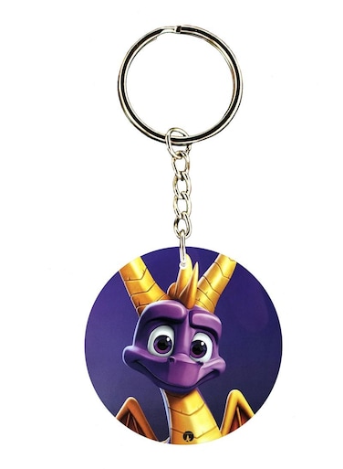 Keychain Of The Video Game Spyro ( 2 Sides)