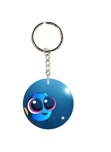 Double Sided Cartoon Printed Keychain