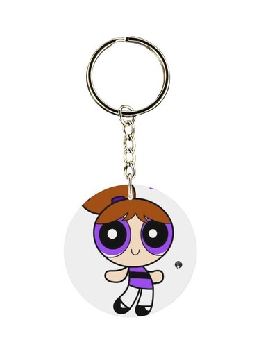 Cartoon Printed Single Sided Keychain