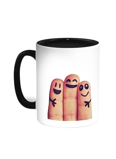 A Loving Family Printed Coffee Mug Black/White 11ounce