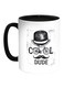 Cool Dude Printed Coffee Mug White/Black 11ounce