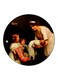 Vintage Art Printed Fridge Magnet Multicolour