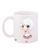 Anime Girl Printed Coffee Mug White/Beige/Red 11ounce