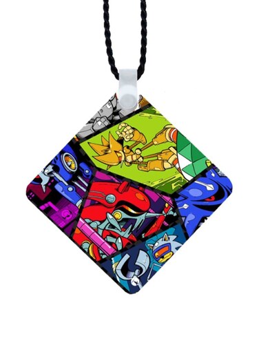 Sonic Printed Car Mirror Pendant