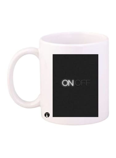 Phrase Printed Mug White/Black