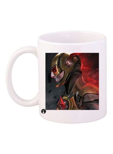 The Flash Printed Coffee Mug White/Grey/Red Standard Size