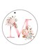 Letter M Printed Fridge Magnet Multicolour