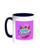 Back To School Printed Coffee Mug Blue/White 11ounce