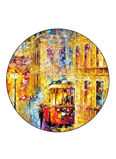 Painting Printed Fridge Magnet Multicolour