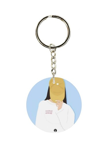 Girl Printed Keychain