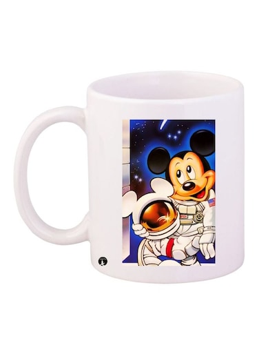 Mickey Mouse Printed Coffee Mug White/Black/Blue