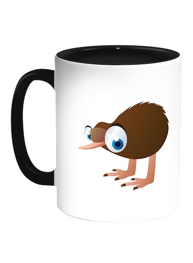 Cartoons Printed Coffee Mug White/Black 11ounce