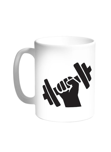 Sport Printed Coffee Mug White 11ounce