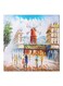 City Themed Canvas Wall Painting With Frame Multicolour 50x50cm