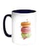 Food Time Printed Coffee Mug White/Blue/Pink 11ounce