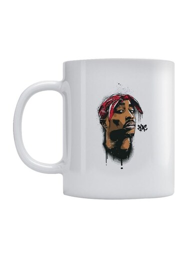 Printed Coffee Mug White/Brown/Black