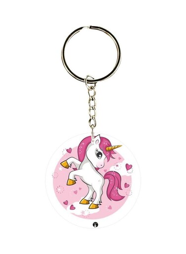 Unicorn Horse Printed Pocket Keychain