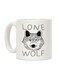 Lone Wolf Printed Coffee Mug White
