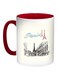 Paris Eiffel Tower Printed Coffee Mug Red/White/Blue 11ounce