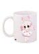 Cartoon Printed Coffee Mug White/Pink/Black 11ounce
