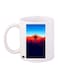 Mountain Printed Mug White/Orange/Red