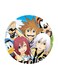Anime Charactor Printed Fridge Magnet Multicolour 5.5 x 5.5cm