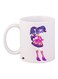 Anime Girl Printed Coffee Mug White/Purple/Yellow 11ounce