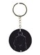 Double Sided TV Show Sherlock Printed Keychain