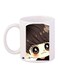 Cartoon Boy Printed Coffee Mug White/Brown/Beige