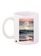 Sea Printed Coffee Mug White/Grey/Pink 11ounce