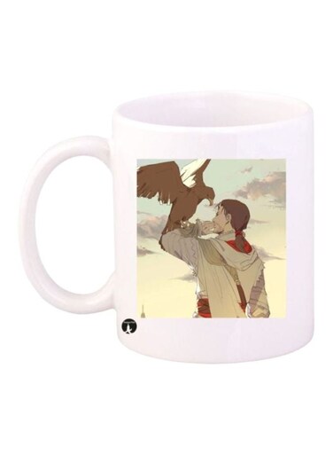 Assassin's Creed Video Game Printed Mug White/Brown/Beige