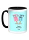Happy Friendship day Printed Coffee Mug Blue/White/Black 11ounce