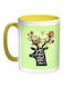 Love What You Do Printed Coffee Mug Light Green/White/Yellow 11ounce