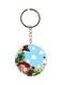 Cartoon Printed Double Sided Keychain