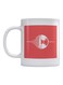 Music Printed Coffee Mug White/Red