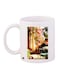 Floral Printed Ceramic Coffee Mug White/Pink/Green
