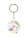 Cats Printed Keychain Multicolour