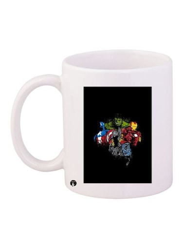 Hulk Printed Coffee Mug White/Black/Green 11ounce
