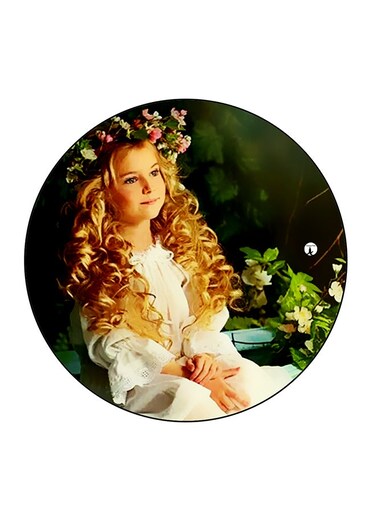 Girl Printed Fridge Magnet Multicolour 5.5 x 5.5cm
