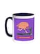 Brain Treadmill Workout Printed Coffee Mug Blue/White 11ounce