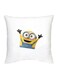 Minion Character Printed Cushion White/Yellow/Blue 16x16inch