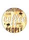Coffee Printed Fridge Magnet Multicolour 5.5 x 5.5cm